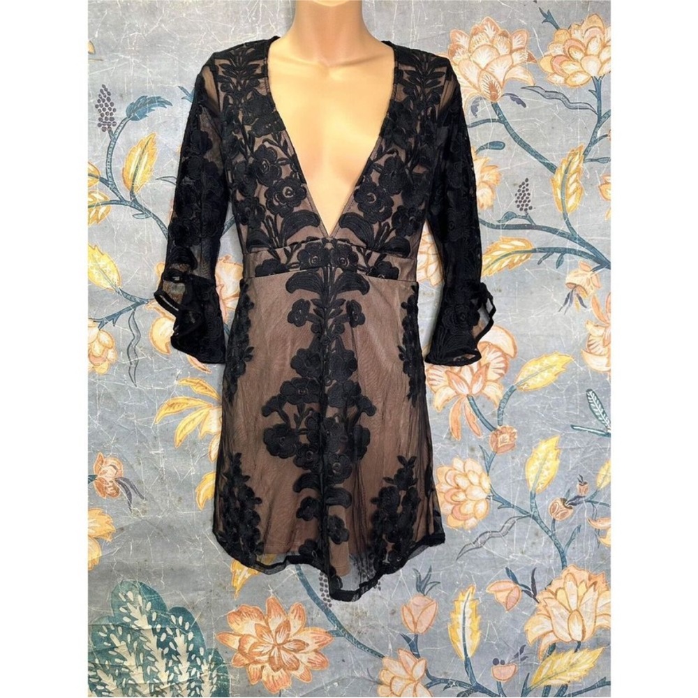NWT Free People For Love & Lemons Temecula mini dress size small - Picture 12 of 15